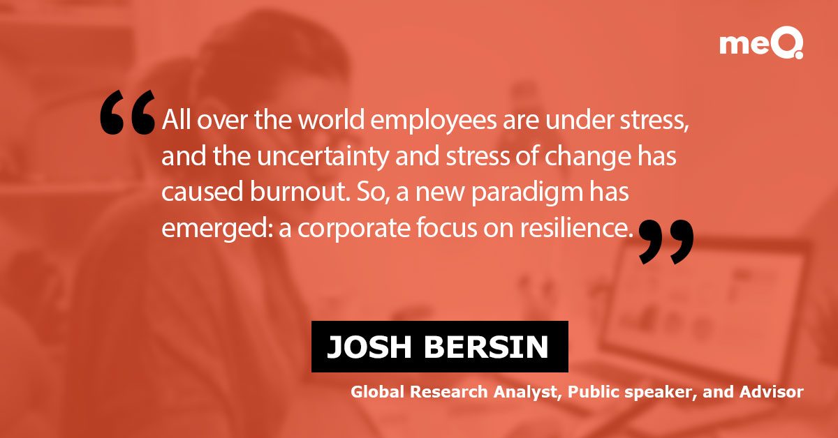 Business resilience expert Josh Bersin sharing insights on the growing wellness industry and HR's critical role.